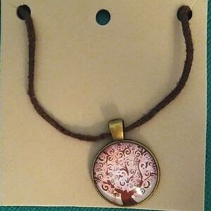 Tree of Life Glass Fashion Pendant